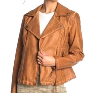 Max Studio Leather Jacket size Small